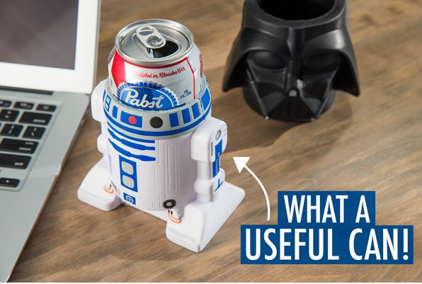 Darth Vader and R2-D2 keep drinks cold