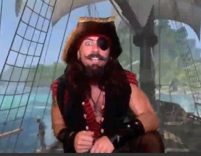 This pirate will act and say anything you want