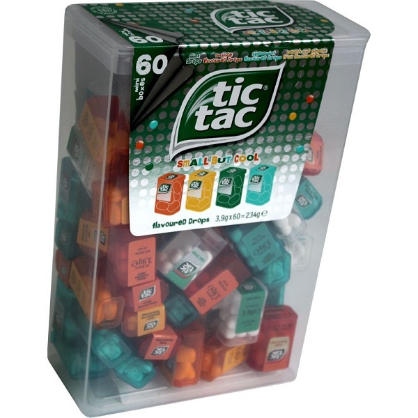 TIC TAC Spender Box with 60 Mini Boxes
