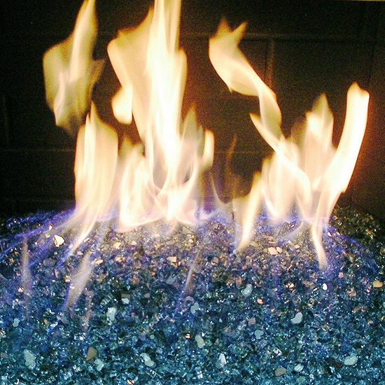 Fire Pit Fireplace Glass