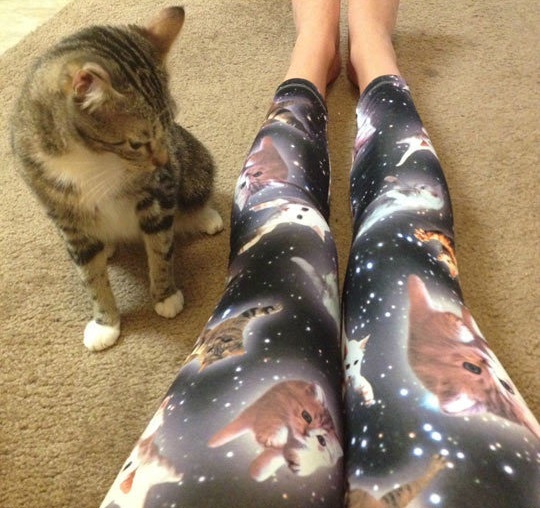 Cute Space Kitten Leggings