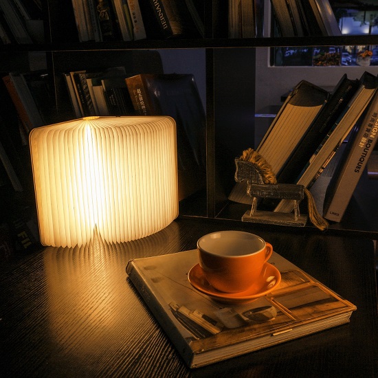 Wooden Folding Book Light