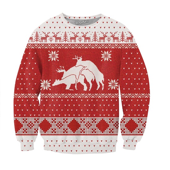 Merry Bucking Christmas Crewneck Sweatshirt