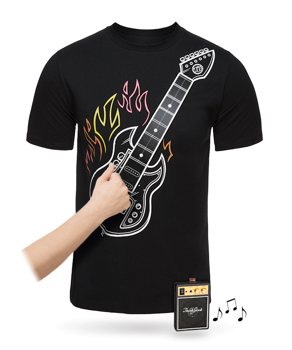Playable Electronic Rock Guitar Shirt