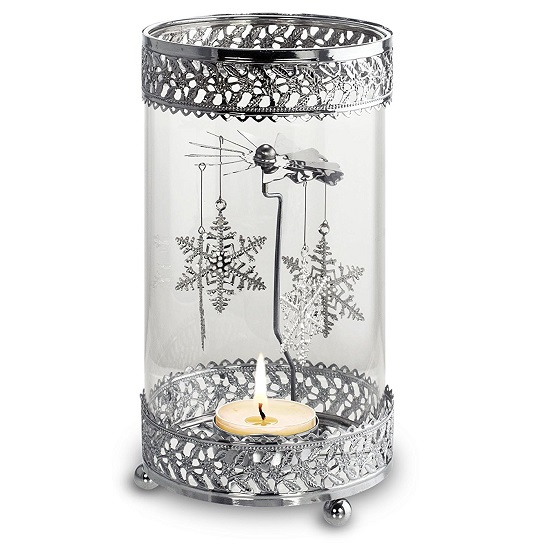 Spinning Snowflakes Convection Candle