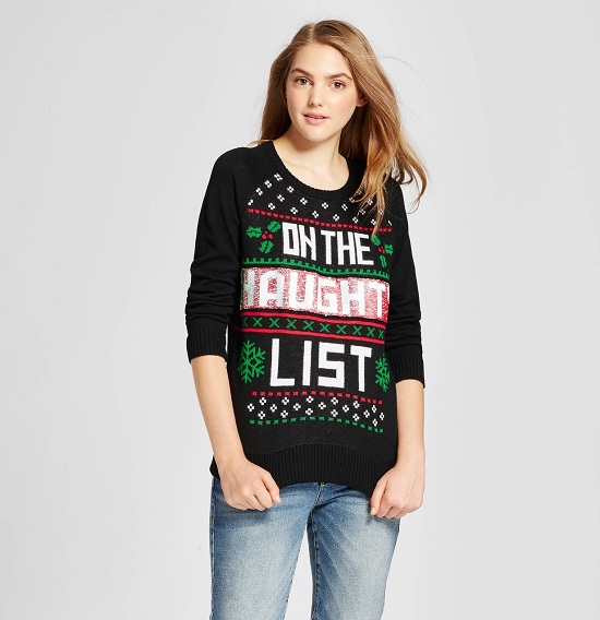 On The Naughty List Christmas Sweater