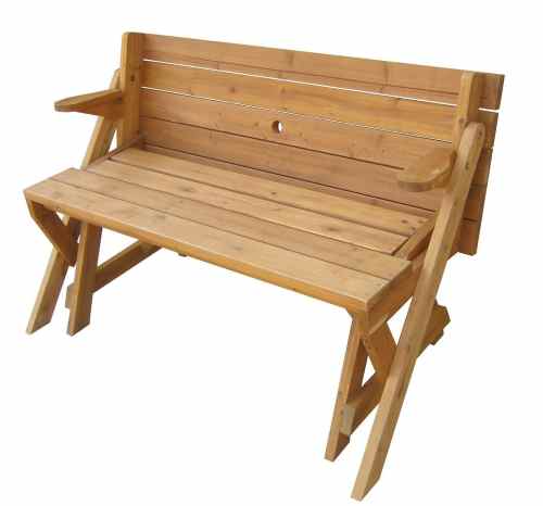 Interchangeable Picnic Table and Garden Bench