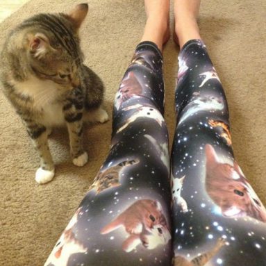 Cute Space Kitten Leggings
