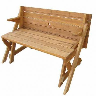 Interchangeable Picnic Table and Garden Bench