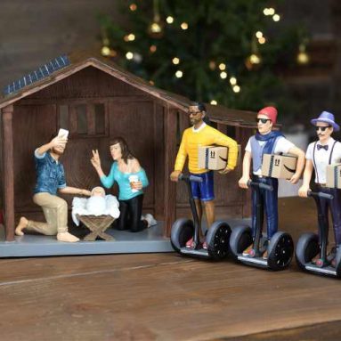 Hipster Nativity Scene