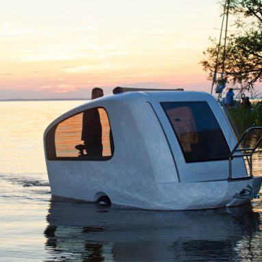 Sealander amphibious camper trailer