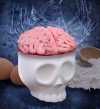 Skeleton head cupcake molds