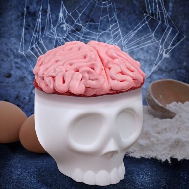 Skeleton head cupcake molds