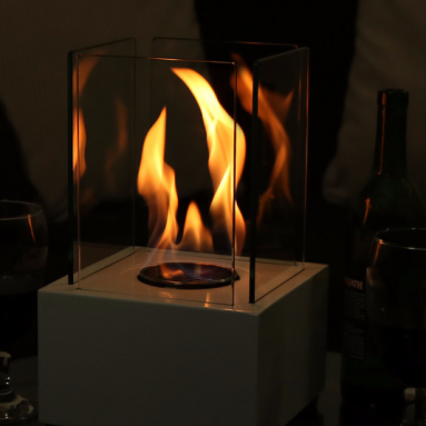 Sleek Indoor Tabletop Fireplace