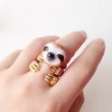 Sloth Enamel Rings