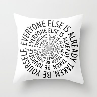 Oscar Wilde Quote Throw Pillow