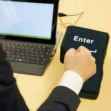 USB Big Enter Key Table Pillow