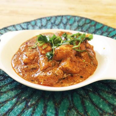Butter Chicken, Chickpeas, Beans