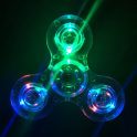 Crystal Clear LED Light Fidget Spinner