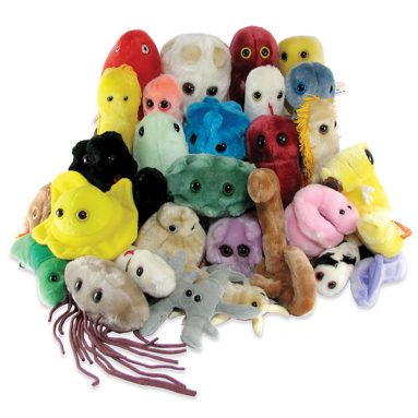 Giant Plush Microbes