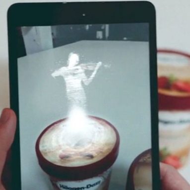 Haagen Dazs Ice cream with App