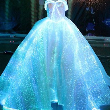 Luminous Fiber Optic Wedding Dress