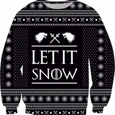 Let It Snow! Black Sweatshirt