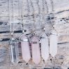 Natural Gemstone Crystal Necklace
