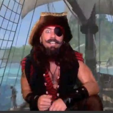 This pirate will act and say anything you want