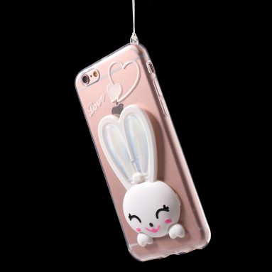 Clear TPU Gel Case with Kickstand for iPhone 6s/6