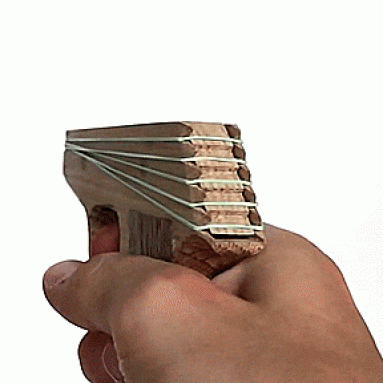 Semi-Automatic Rubber Band Hand Gun