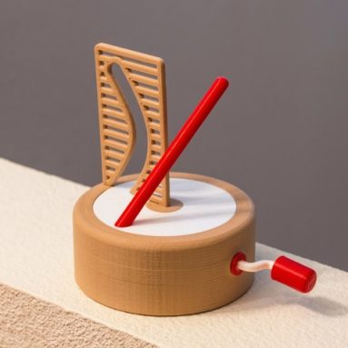 Straight Pole + Curved Hole Illusion