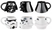 Ceramic mugs in the shape of dark side warriors