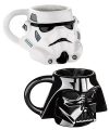 Ceramic mugs in the shape of dark side warriors
