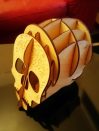 Sugar Skull Wood Engraved Desk Organizer